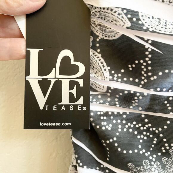 NWT Love Tease Dress Womens Size‎ L Ruched Sleeveless Sweetheart Neck Large New - Picture 7 of 9